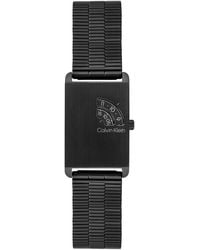 Calvin Klein - Dapper Ip Stainless Steel Mesh Bracelet Watch 24mm - Lyst