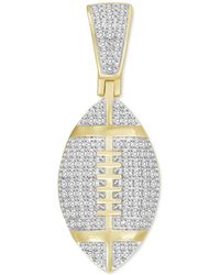 Macy's - Diamond Football Pendant (1/4 Ct. T.w. - Lyst