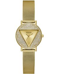 Guess - Analog Stainless Steel Mesh Watch 30mm - Lyst
