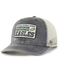 '47 - Charcoal Philadelphia Eagles Canteen Relaxed Trucker Adjustable Hat - Lyst