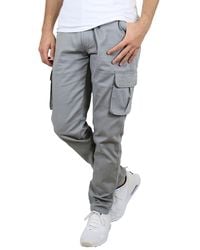 Blu Rock - Flex Stretch Cargo Pants - Lyst