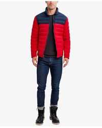 nautica men's stretch reversible midweight jacket