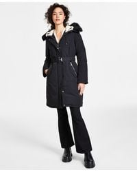 Sam Edelman - Faux-fur-trim Hooded Parka, Created For Macy's - Lyst