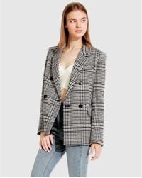 Belle & Bloom - Piccadilly Wool Blend Plaid Blazer - Lyst