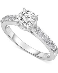 Macy's - Trumiracle Diamond Solitaire Plus Engagement Ring (1 Ct. T.w. - Lyst