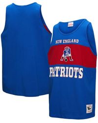 Mitchell & Ness - New England Patriots Retro Color Block Tank Top - Lyst