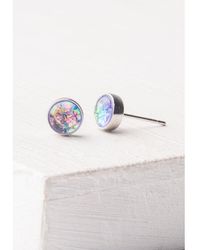 Starfish Project - Lora Lavender & Silver Stud Earrings - Lyst
