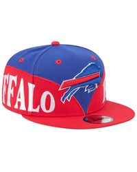 KTZ - Royal/red Buffalo Bills Split 9fifty Snapback Hat - Lyst