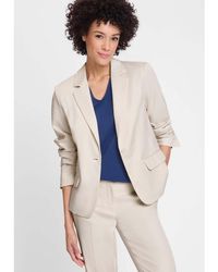 Olsen - Cotton Sateen Blazer - Lyst
