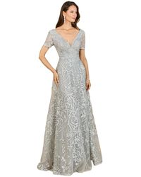 Lara - Short Sleeve Lace A-line Dress - Lyst
