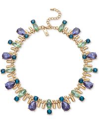 INC International Concepts - Gold-tone Color Crystal All-around Statement Necklace - Lyst