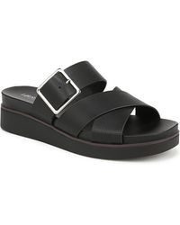 LifeStride - Getaway Open Square Toe Platform Slide Sandals - Lyst