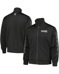 Pleasures - New York Yankees Pitcher Full-zip Track Jacket - Lyst
