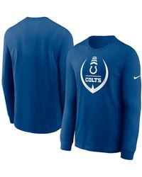 Men's Nike Heather Royal Indianapolis Colts Slub Fashion Long Sleeve T-Shirt,  Size: 2XL, Blue - Yahoo Shopping