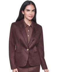 Tommy Hilfiger - Short One-button Faux Suede Blazer - Lyst
