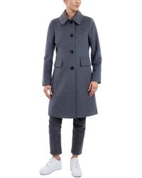 Anne Klein - Collared Button-front Walker Coat - Lyst