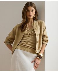 Ralph Lauren - Baseball Collar Bomber Jacket - Lyst