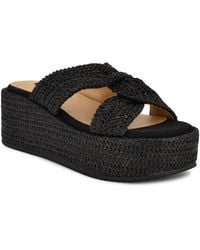 Nine West - Cerry Woven Platform Wedge Sandals - Lyst