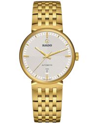 Rado - Swiss Automatic Florence Pvd Stainless Steel Bracelet Watch 39mm - Lyst