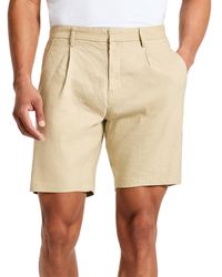 Kenneth Cole - Solid Pleated 8" Performance Shorts - Lyst