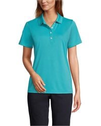 Lands' End - Short Sleeve Solid Active Polo - Lyst