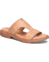 Born - Remo Round Toe Flat Sandals - Lyst
