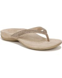 Vionic - Dillon Shine Thong Sandals - Lyst