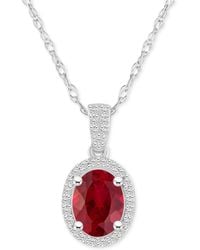 Macy's - Lab-created Ruby (1-1/4 Ct. T.w. - Lyst