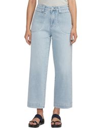 Jag - Sophia High Rise Wide Leg Cropped Jeans - Lyst