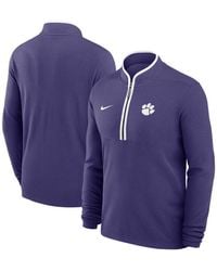 Nike - Clemson Tigers Courtside Victory Dri-fit Half-zip Pullover Sweatshirt - Lyst