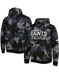 The Wild Collective - New Orleans Saints Camo Pullover Hoodie - Lyst