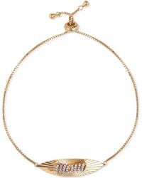 Giani Bernini - Cubic Zirconia Mom Bolo Bracelet In 18k Gold-plated Sterling Silver, Created For Macy's - Lyst