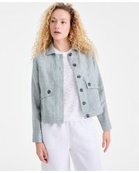 Charter Club - Linen-blend Field Jacket - Lyst