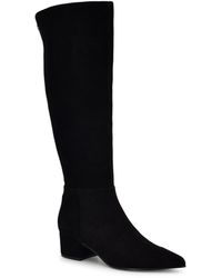 Nine West - Morgin Tall Pointy Toe Block Heel Boots - Lyst
