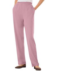 Woman Within - Tall 7-day Knit Straight Leg Pant - Lyst