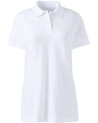 Lands' End - School Uniform Short Sleeve Basic Mesh Polo Shirt - Lyst