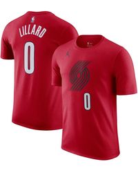 Nike - Damian Lillard Portland Trail Blazers 2022/23 Statement Edition Name And Number T-shirt - Lyst