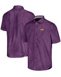 Tommy Bahama - Lsu Tigers Sport Coconut Point Palm Vista Islandzone Button-up Shirt - Lyst