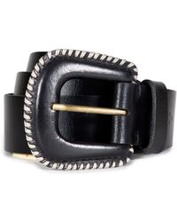 Frye - 38mm Covered Buckle Leather Belt - Lyst