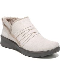 Bzees Glide Bootie in Gray | Lyst