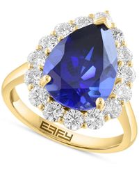 Effy - Effy Pear-shape Lab Grown Blue (5-3/4 Ct. T.w. - Lyst