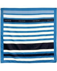 Cole Haan - Striped Square Scarf - Lyst