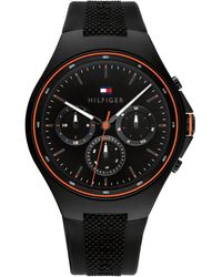 Tommy Hilfiger - Quartz Multifunction Silicone Strap Watch 46mm - Lyst