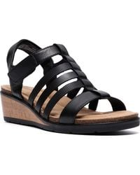 Clarks - Kacha Step Round Toe Sandals - Lyst