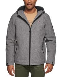 Tommy Hilfiger - Softshell Hooded Jacket - Lyst