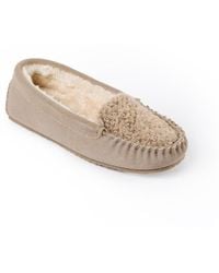 Minnetonka - Cosi Slip On Suede Slippers - Lyst