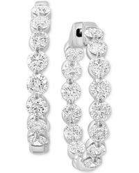 Effy - Effy Lab Grown Diamond In & Out Hoop Earrings (2-7/8 Ct. T.w. - Lyst
