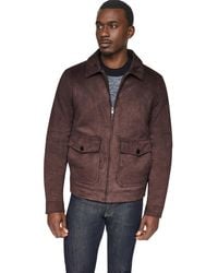 DKNY - Suede Zip-front Hipster Jacket - Lyst