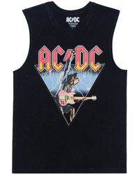 Hybrid - Acdc Graphic Muscle Tank Top - Lyst