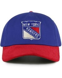 American Needle - Blue/red New York Rangers Burnett Adjustable Hat - Lyst